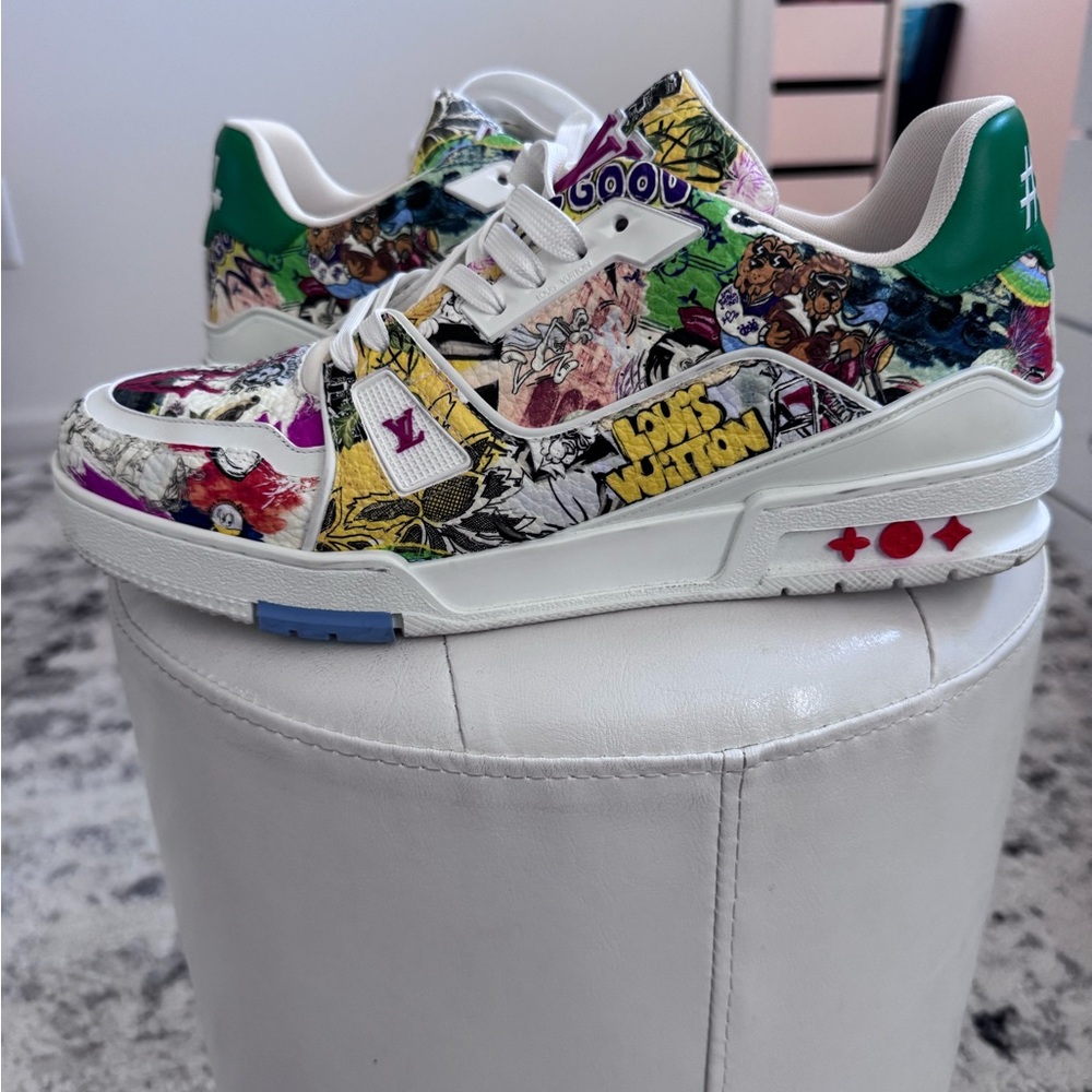 Louis Vuitton sneakers in good condition.